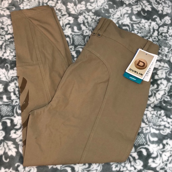 Dublin Pants - Dublin Pro Form Gel  Knee Patch Beige Breeches